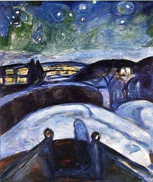 Edvard Munch Starry night  Wandbild
